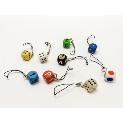 Detoa přívěsek na klíče kostka barevná – Zboží Dáma