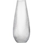 Skleněná váza s moderním embosovaným vzorem – Ø19 × 50 cm – Zboží Dáma