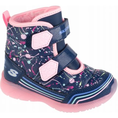 Skechers sněhule Power Paint 302653N NVMT Tmavomodrá – Zboží Dáma