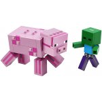 LEGO® Minecraft® 21157 Velká figurka Prase s malou zombie – Hledejceny.cz