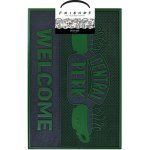 CurePink Gumová Friends Central Perk (60 x 40 cm) zelená [GP85482] – Zboží Dáma