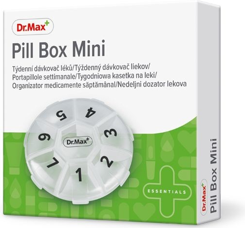Dr.Max Pill Box Mini týdenní dávkovač léků od 39 Kč - Heureka.cz