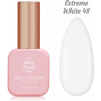 NANI gel lak Premium 6 ml - Extreme White – Zboží Dáma