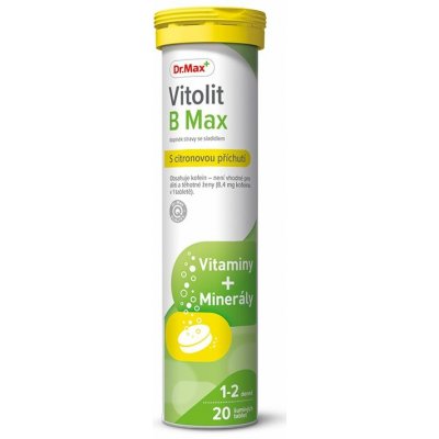 Dr. Max Vitolit B Max 20 šumivých tablet – Hledejceny.cz