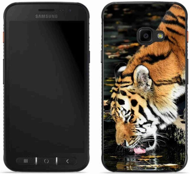Pouzdro mmCase Gelové Samsung Galaxy Xcover 4S - žíznivý tygr