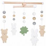 JaBaDaBaDo dřevěný kolotoč Medvídek zajíček – Zboží Mobilmania