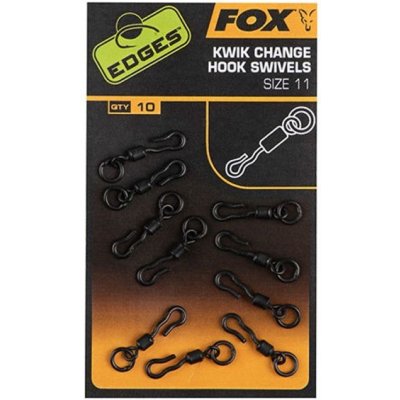 Fox Edges Obratlík Kwik Change Hook Swivels vel.10 10ks
