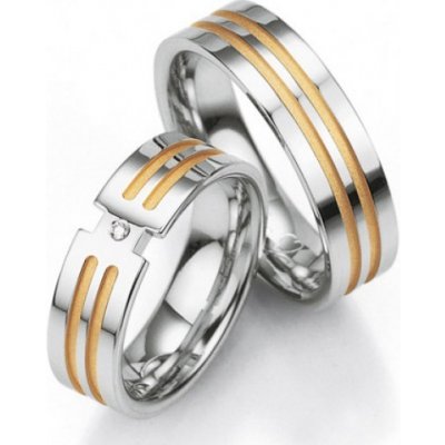 Breuning stříbrné snubní prsteny BR48 08011 – Zboží Mobilmania