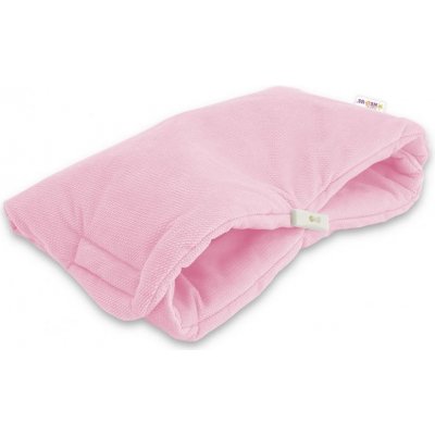 Baby Nellys rukávník Velvet 40 x 20cm sv. růžová – Hledejceny.cz