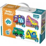 TREFL - Puzzle baby Stavební Auta 4ks v krabici 27x19x6cm 2+ – Hledejceny.cz