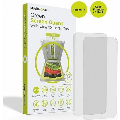 Mobile Origin Screen Guard With Easy Applicator case friendly 2 Pack iPhone 17 SGA-i17-2pk – Zboží Živě