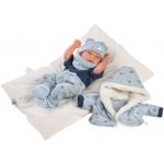 Llorens 73881 NEW BORN CHLAPEČEK realistická miminko s celovinylovým tělem 40 cm – Hledejceny.cz