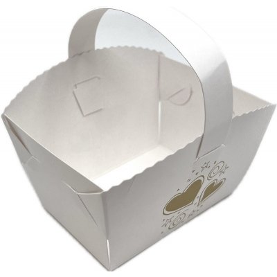 Svatební odnosový košíček s motivem "Srdíčka" 9x6x7 cm – Zboží Mobilmania