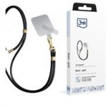 3mk EasyClip univerzální šňůrka pro telefony se zadním krytem černá – Zboží Živě