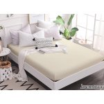 KZ Jersey prostěradlo s gumou krémové 200x220 – Zboží Dáma