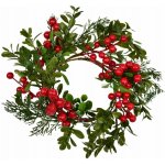 DOMMIO Věnec zdobený borůvčím a bezinkami 30 cm – Zboží Dáma