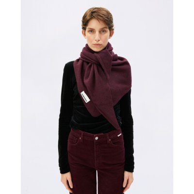 Armedangels Bryanaa Triangle Scarf 3320 dark cranberry – Zboží Dáma