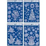 Anděl Vánoční okenní dekorace krajka 42x30 cm 939798 – Zboží Dáma