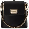 Kabelka Monnari elegantní dámský batoh městská kabelka 2v1 kabelka poštovní taška a batoh v jednom nubuková semišová černá