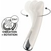 Vibrátor Satisfyer Spinning G Spot 1 béžový silikonový s rotační špičkou 16,5 x 3,5 cm