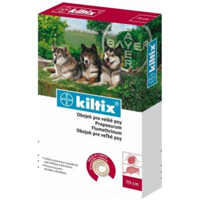 Kiltix Obojek antiparazitní střední 53 cm – Zbozi.Blesk.cz