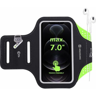 Pouzdro SWISSTEN pro smartphone ARM BAND vel.7,0" černé – Sleviste.cz