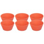 MagicHome Forma na cupcake silikon červená set 6 ks 6,5x6,5x3 cm – Sleviste.cz