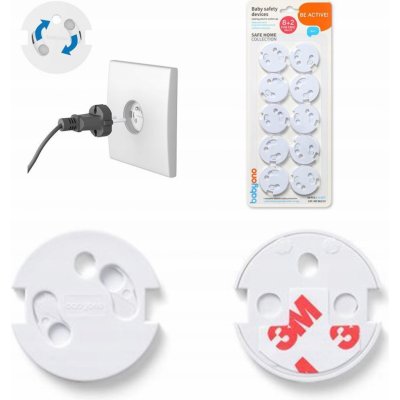 BABYONO Bezpečnostní krytky na elektrické zásuvky 10 ks – Zboží Dáma