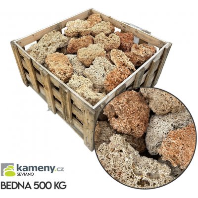 Okrasné kameny Spagheti kusové - vápenec Vyberte si balení: Bedna - 500 kg - DOPRAVA ZDARMA, Vyberte si velikostní frakci: 30 - 60 cm – Zboží Dáma