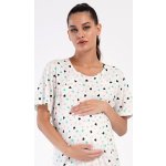 Vienetta dámská noční košile mateřská Sára bílá – Zboží Dáma