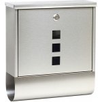 VMBal Nerezová poštovní schránka s boxem pro noviny - MALÁ – Zboží Mobilmania