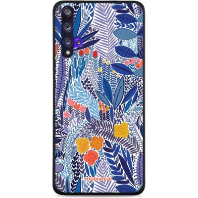 Pouzdro Mobiwear Glossy Huawei Nova 5T / Honor 20 - G037G - Modrá květena – Zbozi.Blesk.cz