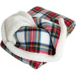 B.E.S. Petrovice Deka s beránkem Buffalo Káro bílo-červené 150x200 – Hledejceny.cz