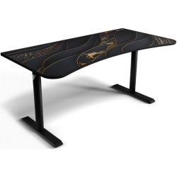 Arozzi ARENA Gaming Desk Black Gold ARENA-BK-GOLD