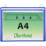 OFFICE LINE spol. s r.o. Velkokapacitní kapsy TARIFOLD se 2 očky, A4 na šířku, modrá – Zboží Dáma