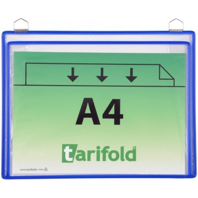OFFICE LINE spol. s r.o. Velkokapacitní kapsy TARIFOLD se 2 očky, A4 na šířku, modrá – Zboží Dáma