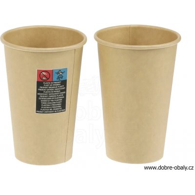 Wimex Papírový kelímek kraft Ø80mm 330 ml – Hledejceny.cz