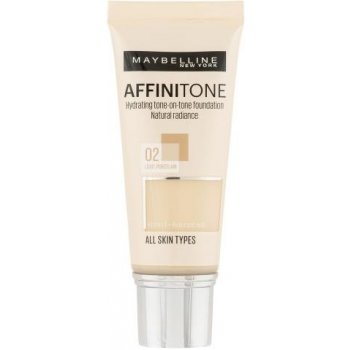 Maybelline Sjednocující make-up s HD pigmenty Affinitone Hydrating Tone-One-Tone Foundation 02 Light Porcelain 30 ml