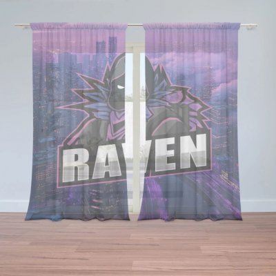 Sablio Záclony FORTNITE RAVEN Steampunk město: 2ks 150x250cm – Zboží Mobilmania