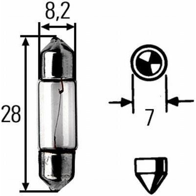 Hella C3W SV7-8 12V 3W | Zboží Auto