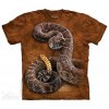 Pánské Tričko The Mountain batikované triko - Rattlesnake - hnědé