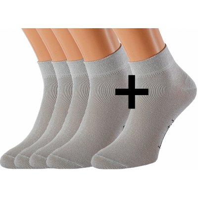 Kuks Bavlněné ponožky OBI 5 párů Světle šedé – Zboží Mobilmania