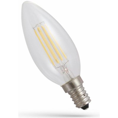 Spectrum LED LED CANDLE E-14 230V 4W COG 1800K CLEAR – Zboží Živě