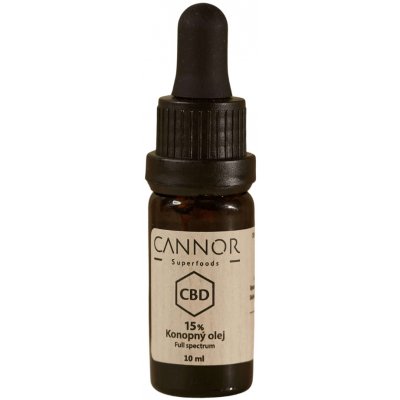 Cannor CBD Plnospektrální konopný olej 15% 1500 mg 10 ml – Sleviste.cz