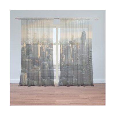 Sablio Záclony New York Skyline: 2ks 150x250cm – Hledejceny.cz