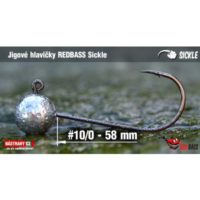 NASTRAHY.cz Jigová hlavička REDBASS Sickle #10/0 58 mm 15 g 5 ks – Sleviste.cz