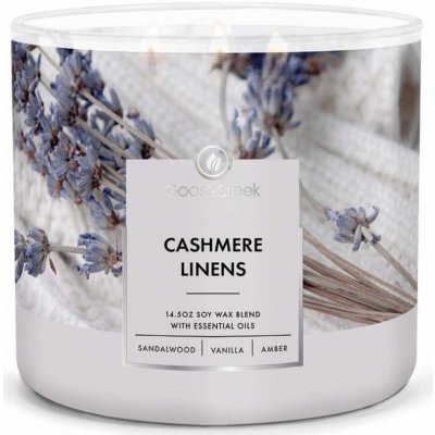 Goose Creek Candle CASHMERE LINENS 411 g – Hledejceny.cz