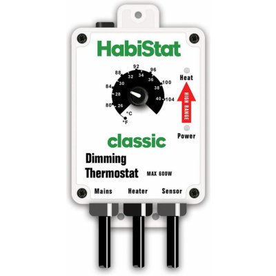 HabiStat Dimming Thermostat stmívací 26-40°C High Range bílý – Sleviste.cz