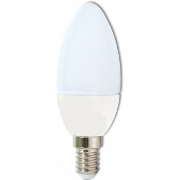 Ecolite Mini LED žárovka E14 svíčka 5W teplé bílé světlo 15 SMD diod 2835