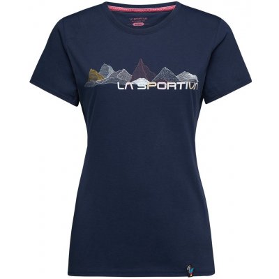 La Sportiva Peaks T-Shirt Women Tmavě modrá – Zboží Mobilmania